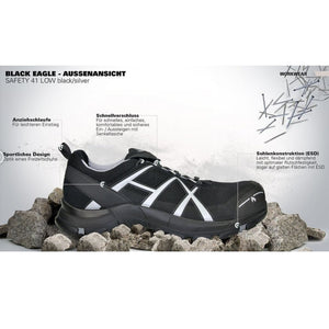 Haix Black Eagle Safety 41 low/black-silver