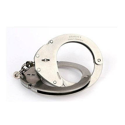 Clejuso No. 9 Standard Steel Handcuffs - nickel-plated