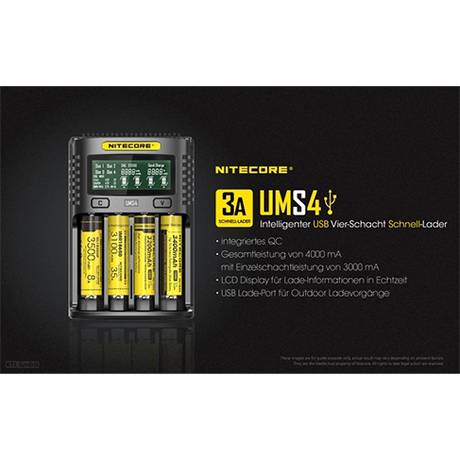 Nitecore UMS4 USB Fast Charger