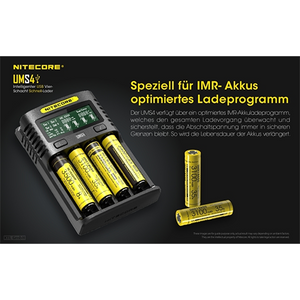 Nitecore UMS4 USB Fast Charger