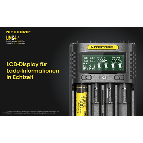 Nitecore UMS4 USB Fast Charger