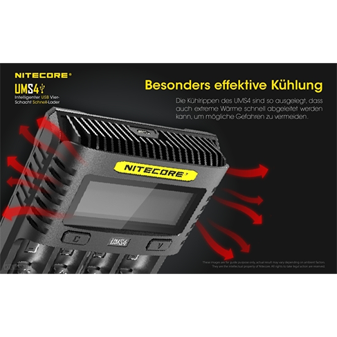 Nitecore UMS4 USB Fast Charger