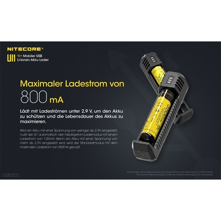 NITECORE UI1 USB CHARGER