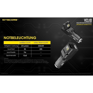 Nitecore VCL10 USB-KFZ-Ladegerät