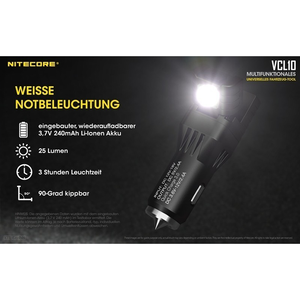 Nitecore VCL10 USB Car Charger