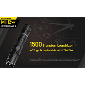 Nitecore MH12 V2 LED flashlight with 1200 lumens