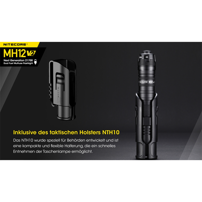 Nitecore MH12 V2 LED Taschenlampe mit 1200 Lumen