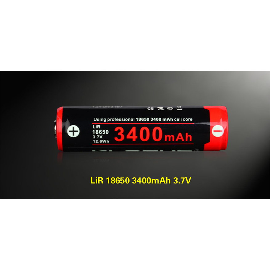 Klarus 18650 Lithium Battery 3400mAh