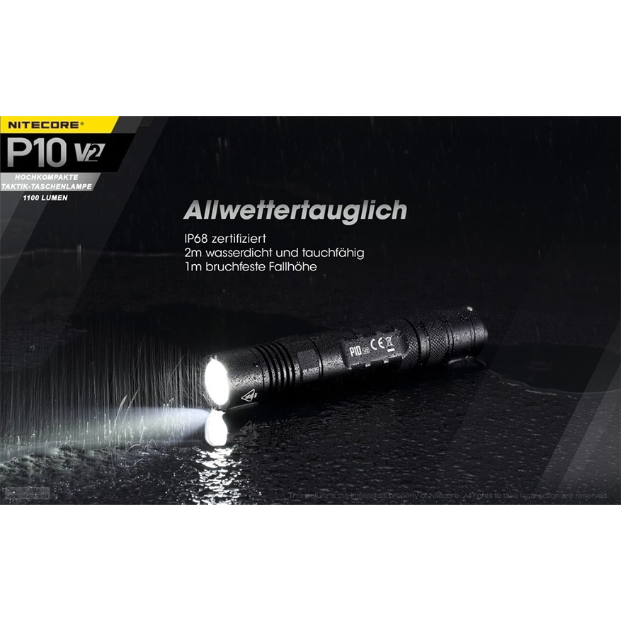 Nitecore P10 V2 flashlight