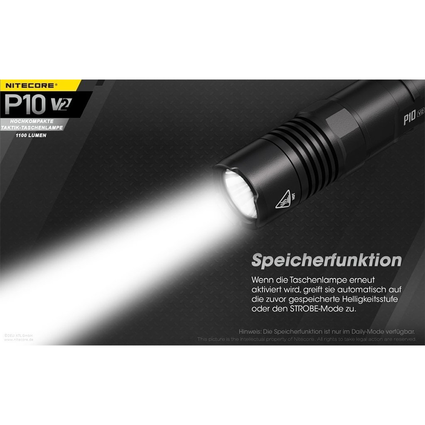 Nitecore P10 V2 Taschenlampe