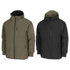 Thermal jacket, reversible, olive/black