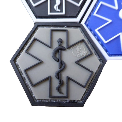 JTG PARAMEDIC Hexagon 3D Rubber Patch