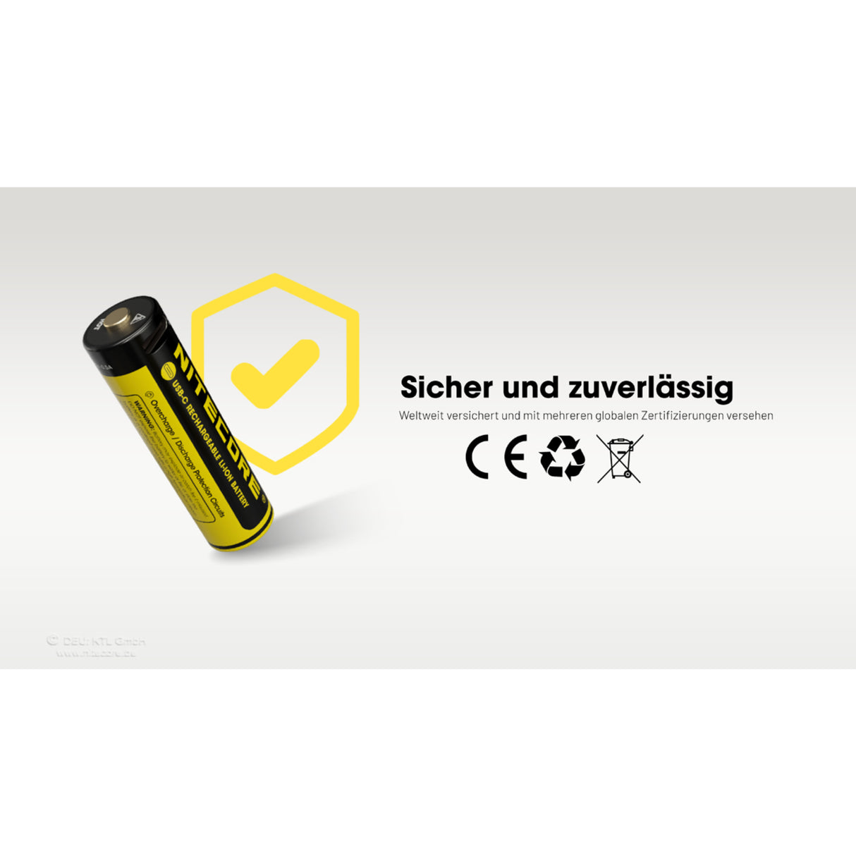 Nitecore NH2400 - 1,5V Li-Ion Akku, USB-C, 4er Pack