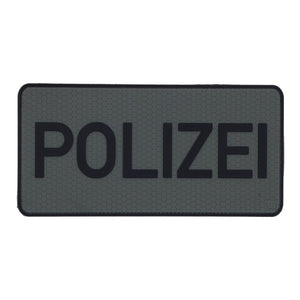 JTG Rückenschild Polizei Patch, steingrau-oliv-0