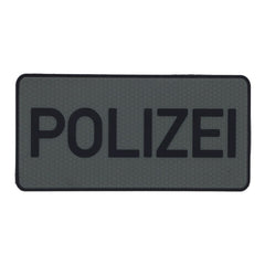 JTG Rückenschild Polizei Patch, steingrau-oliv-0
