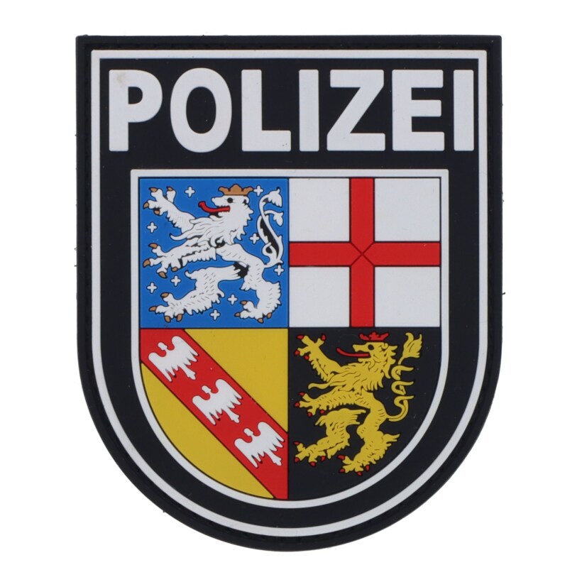 Rubberpatch Polizei Saarland - farbig
