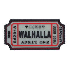 JTG WALHALLA TICKET - Odin approved Patch