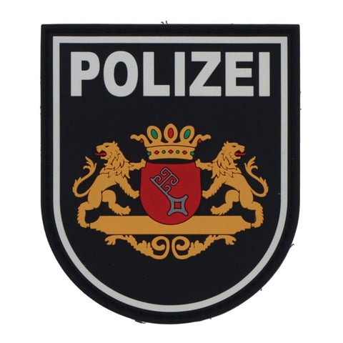 Rubberpatch Polizei Bremen - farbig