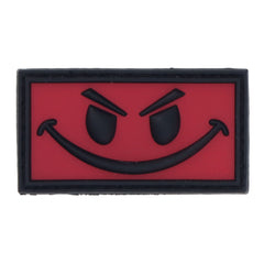 JTG Evil Smile Rubber Patch - Black/Red